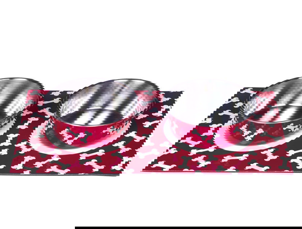 73818 NOBBY Magnetic Set L red 2 x 16 cm 0,92 ltr -  - PetsOffice