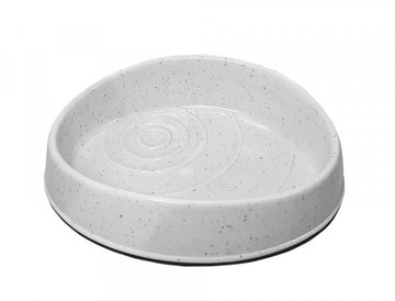 73854 NOBBY Melamine dish "Water" white 18,5 x 15 x 5cm, 0,35 ltr