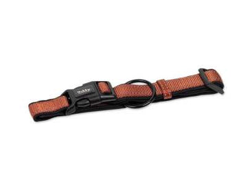 74780-80 NOBBY Collar "Classic Reflect SOFT" terracotta/black l: 20-30 cm; w: 10/15 mm