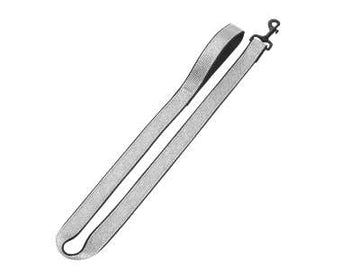 74787-42 NOBBY Leash "Classic Reflect SOFT" grey/black l: 120 cm; w: 20/25 mm - PetsOffice