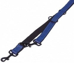 74789-06 NOBBY Training leash "Classic Reflect SOFT" blue/black l: 200 cm; w: 10/15 mm -  - PetsOffice