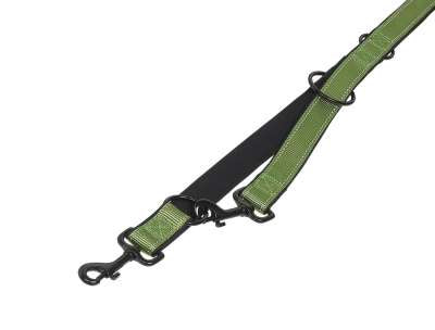74790-41 NOBBY Training leash "Classic Reflect SOFT" pastel green/black l: 200 cm; w: 15/20 mm -  - PetsOffice