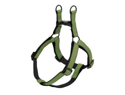 74793-41 NOBBY Harness "Classic Reflect SOFT" pastel green/black chest: 30-40 cm; w: 10/15 mm - PetsOffice