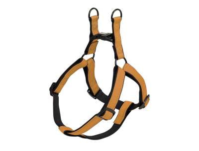 74796-08 NOBBY Harness "Classic Reflect SOFT" gold/black chest: 60-86 cm; w: 25/30 mm -  - PetsOffice