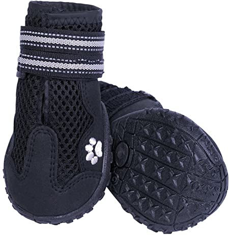 75993-05 NOBBY Dog boot "Runners Mesh" 2pcs black size: L (6) , l: 70 mm; w: 61 mm -  - PetsOffice