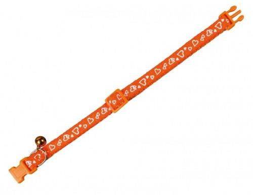 78066-04 NOBBY Cat collar Heart orange -  - PetsOffice