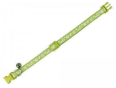 78066-35 NOBBY Cat collar Heart light green -  - PetsOffice