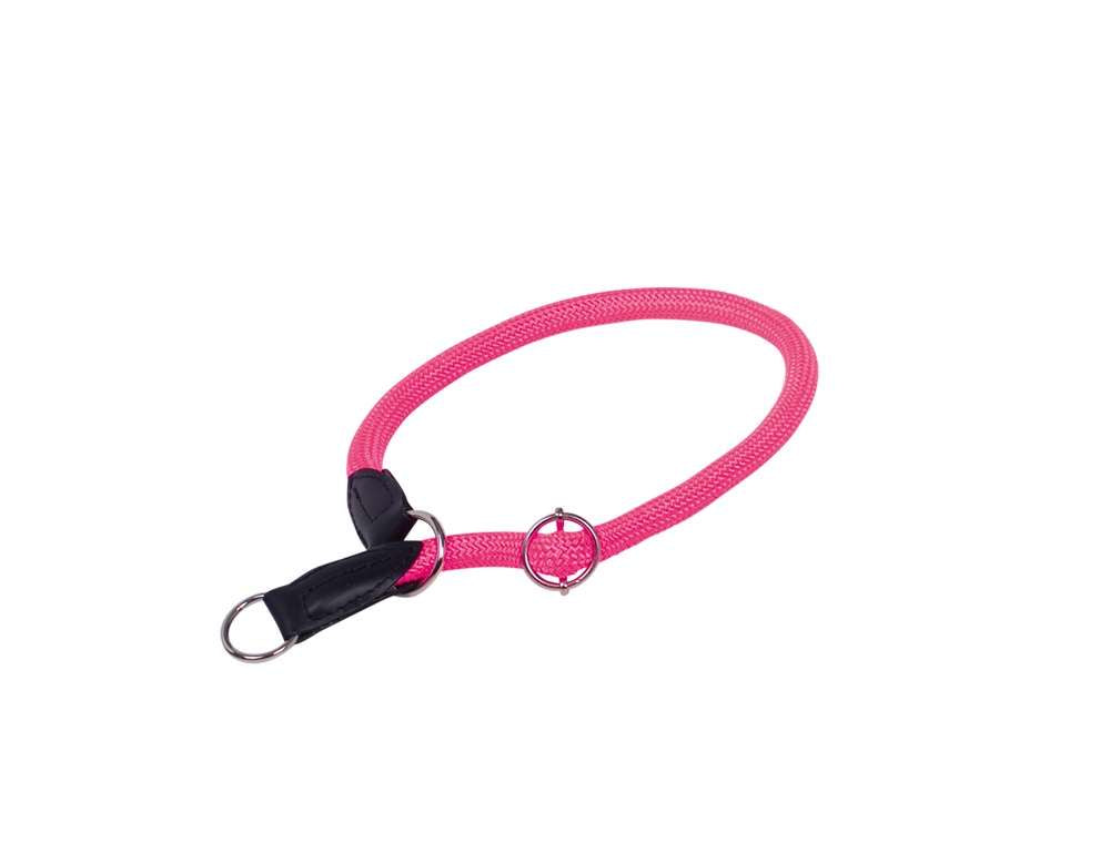 78181-37 NOBBY Choke with stopper "FUN ROYAL" neo pink l: 50 cm; w: 9 mm -  - PetsOffice