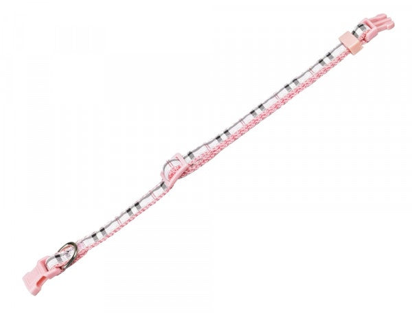 78201-15 NOBBY Collar Tartan pink l: 20-35 cm; w: 10mm
