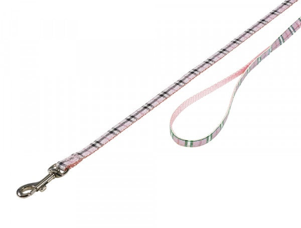 78202-15 NOBBY Leash Tartan pink l: 120cm; w: 10mm