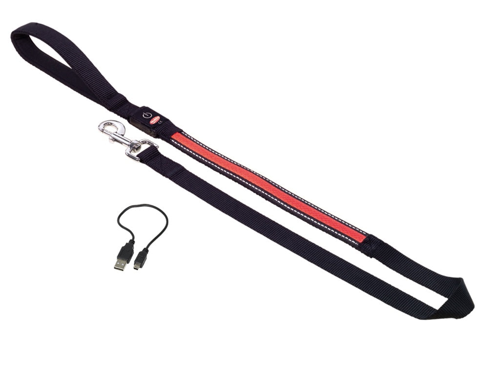 78229-01 NOBBY Leash "FLASH MESH" red l: 120 cm; w: 25mm -  - PetsOffice