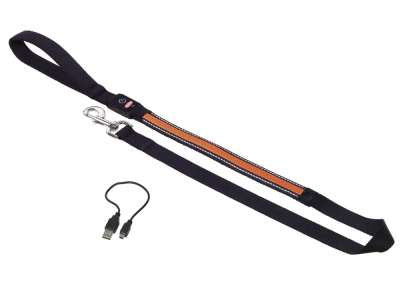 78229-04 NOBBY Leash "FLASH MESH" orange l: 120 cm; w: 25mm -  - PetsOffice