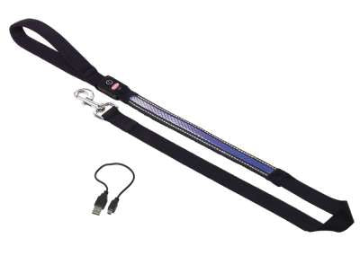 78229-06 NOBBY Leash "FLASH MESH" blue l: 120 cm; w: 25mm -  - PetsOffice