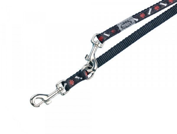 78503-05 NOBBY Training leash "Mini" black l: 200cm; w: 10mm