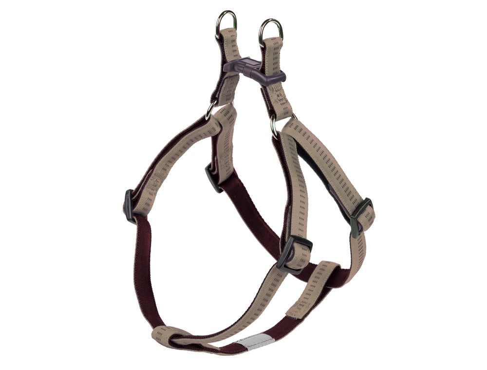 78506-83 NOBBY Harness "Soft Grip" beige-chocolate chest: 30-40 cm; w: 10 mm -  - PetsOffice