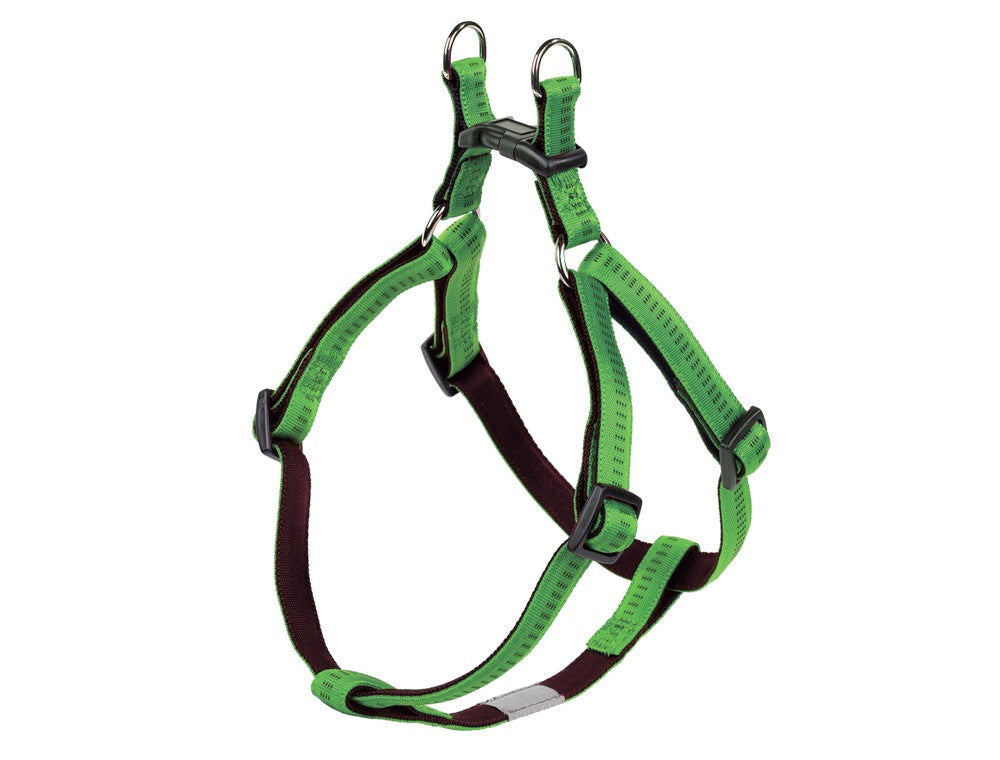 78506-84 NOBBY Harness "Soft Grip" light green / brown chest: 30-40 cm; w: 10 mm -  - PetsOffice