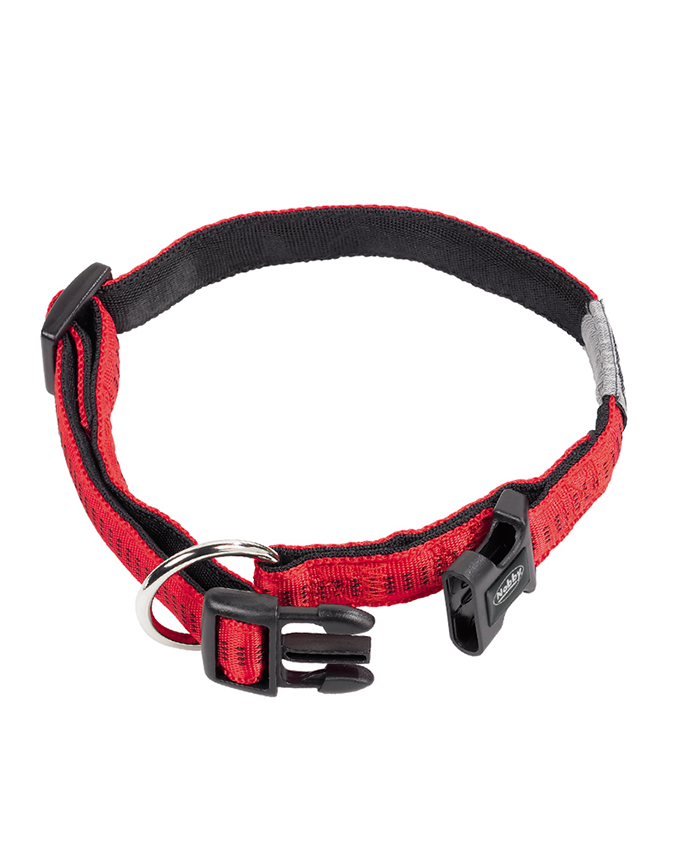 78512-01 NOBBY Collar "Soft Grip" red l: 40/55 cm; w: 25 mm -  - PetsOffice