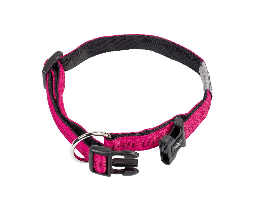 78512-77 NOBBY Collar "Soft Grip" fuchsia / black l: 40/55 cm; w: 25 mm -  - PetsOffice