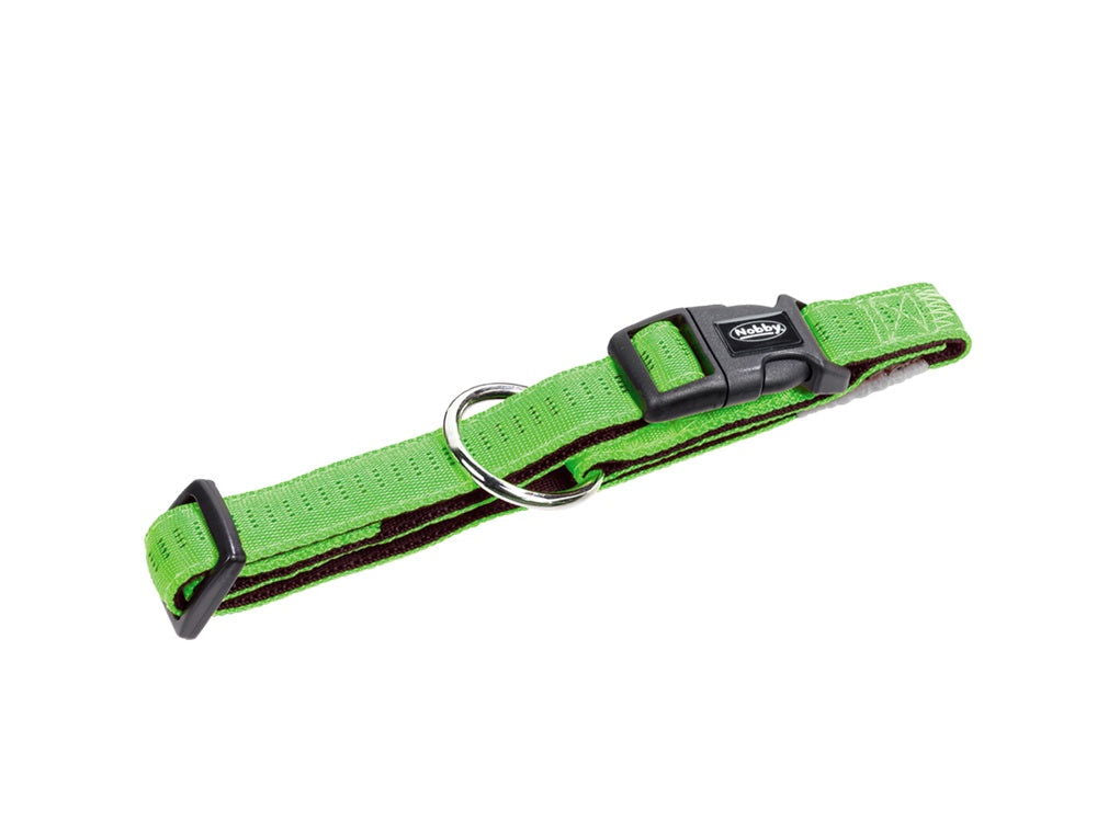 78513-84 NOBBY Collar "Soft Grip" light green / brown l: 50/65 cm; w: 25 mm -  - PetsOffice
