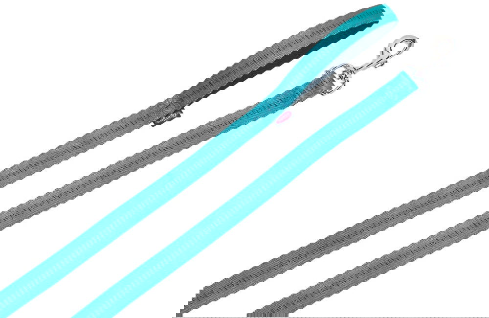 78516-34 NOBBY Leash "Soft Grip" turquoise l: 120 cm; w: 25 mm -  - PetsOffice