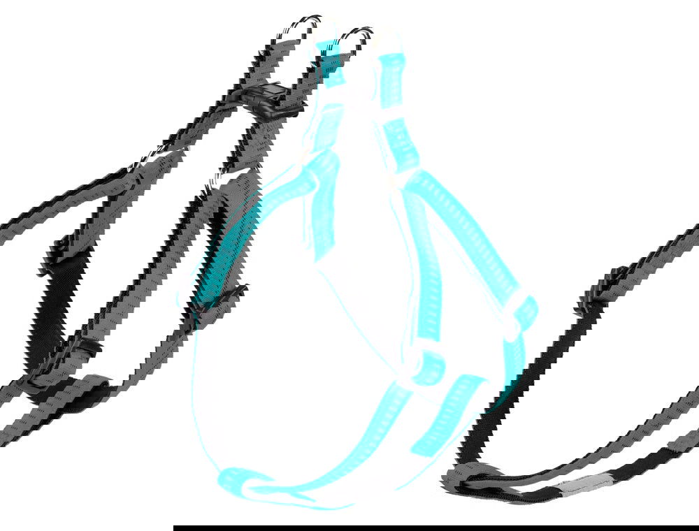 78521-34 NOBBY Harness "Soft Grip" turquoise chest: 50/72 cm; w: 20 mm -  - PetsOffice
