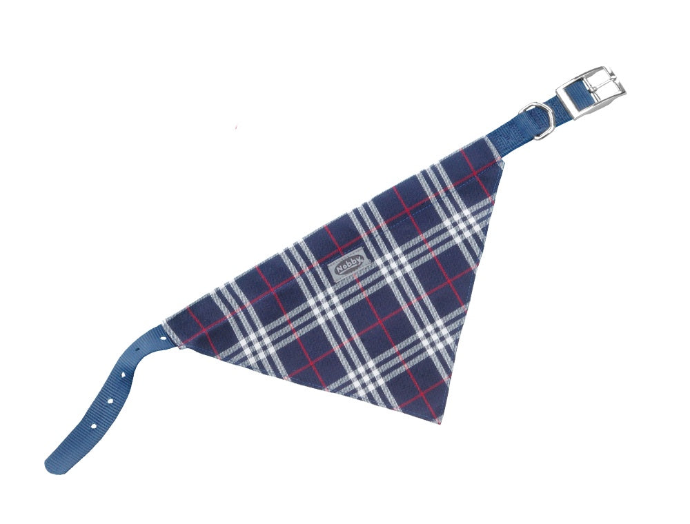 78550-06 NOBBY Collar with scarf blue l: 35 cm; w: 10 mm -  - PetsOffice