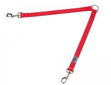 78572-01 NOBBY Splitter Belt "Classic" red l: 2 x 45 cm; w: 25 mm -  - PetsOffice