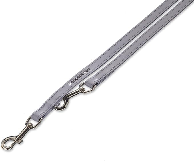 78710-74 NOBBY Training leash "Crystal" grey l: 200 cm; w: 12 mm -  - PetsOffice