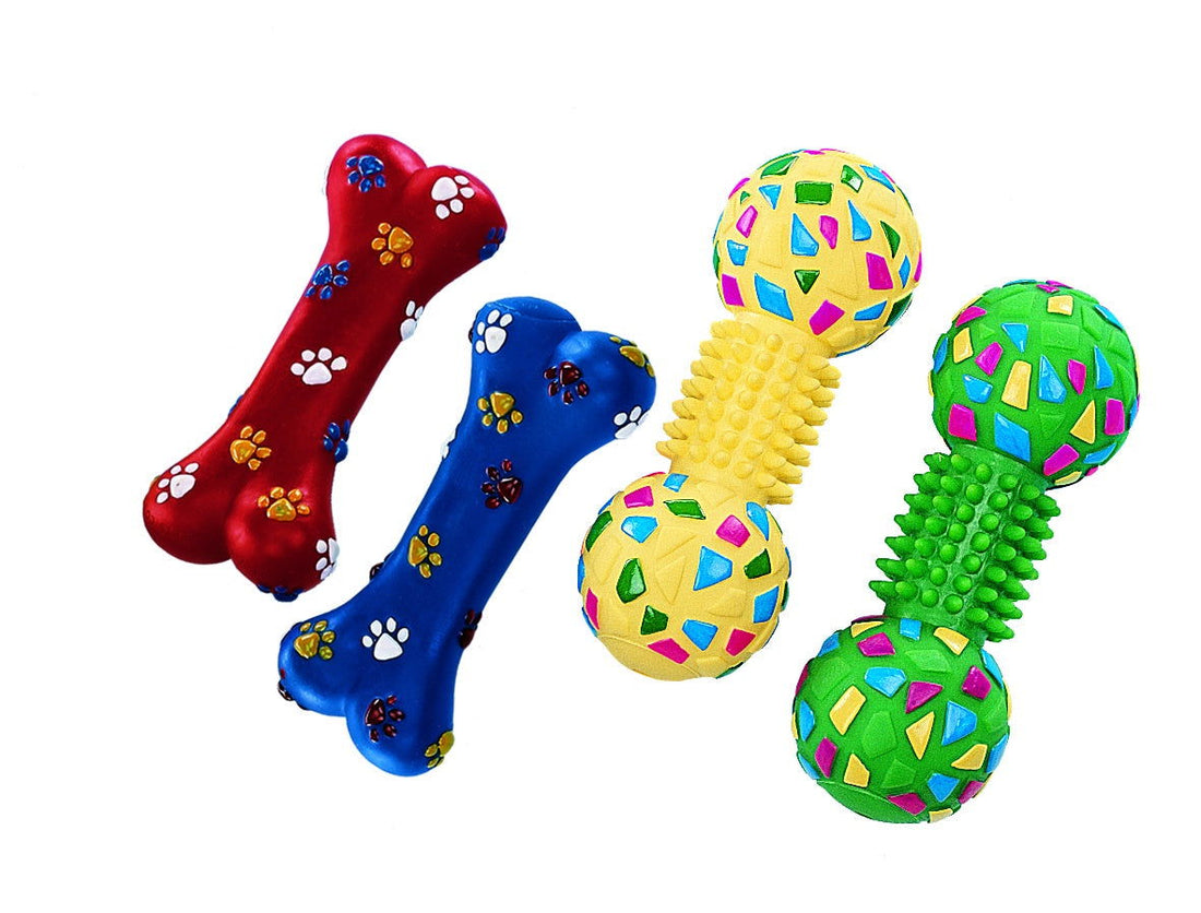 79437 NOBBY Vinyl bone with paw print -  - PetsOffice