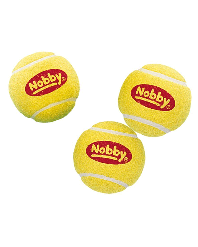 79448 NOBBY Tennisball 3pieces in net 6 cm -  - PetsOffice
