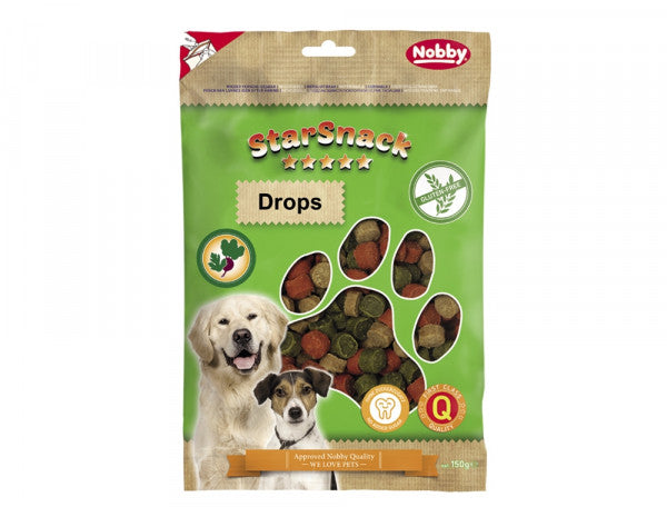 79767 NOBBY StarSnack "Drops" gluten-free  bag;  150g - PetsOffice