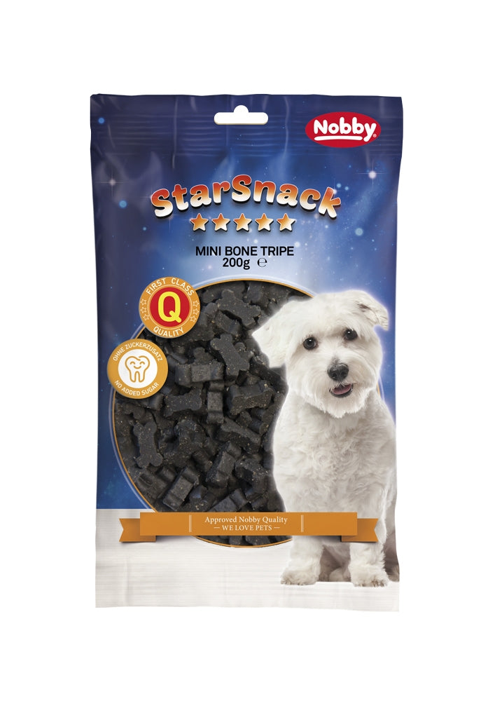 79777 NOBBY StarSnack "Mini Bones Tripe"  bag; 200g - PetsOffice