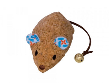 80268 NOBBY Cork mouse with catnip green 19cm