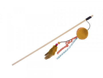 80286 NOBBY Teaser with plush ball, with catnip orange Pole 40 cm, strap with toy 95cm