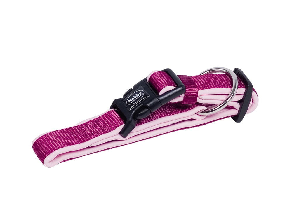 80522-64 NOBBY Collar "Classic Preno" rasberry/pink L: 30-45 cm; W: 20/25 mm -  - PetsOffice