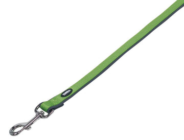 80525-39 NOBBY Leash "Classic Preno" neon green/grey L: 120 cm; W: 15/20 mm