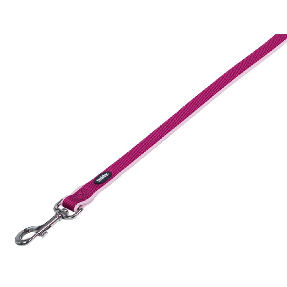80526-64 NOBBY Leash "Classic Preno" rasberry/pink L: 120 cm; W: 20/25 mm -  - PetsOffice