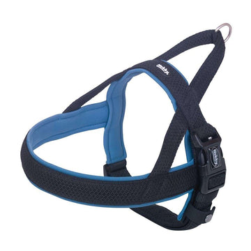 80554-06 NOBBY NORWEGIAN Harness "Mesh Preno" blue L: 68-85 cm + 54 cm; W: 40/45 mm