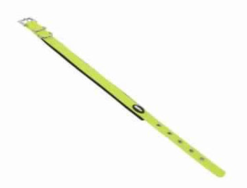 80560-24 NOBBY Collar "Cover" neon yellow L: 30-40 cm; W: 20 mm -  - PetsOffice