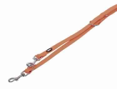 80566-04 NOBBY Traning Leash "Cover" neon orange L: 200 cm; W: 20 mm -  - PetsOffice