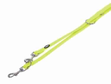 80566-24 NOBBY Traning Leash "Cover" neon yellow L: 200 cm; W: 20 mm -  - PetsOffice