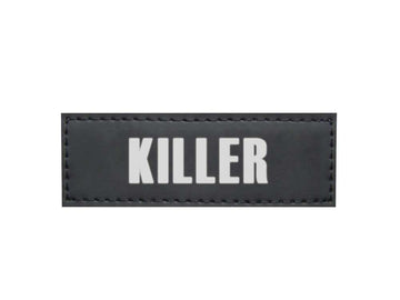 80597 NOBBY Velcro sticker KILLER  Set 2 pcs; 3 x 9 cm