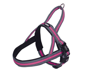 80614-15 NOBBY Norwegian Harness "Variado" pink W: 40/45mm; L: 62cm + 75-98cm