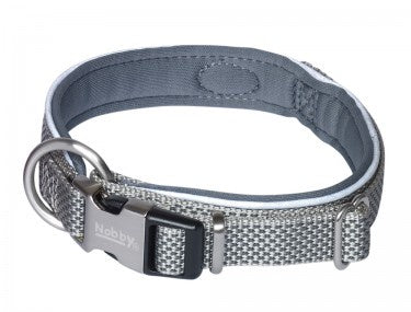 80631-42 NOBBY Collar "Classic Preno Royal" grey L: 45-55 cm; W: 25/35 mm -  - PetsOffice
