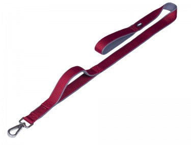 80635-01 NOBBY Leash with traffic Loop "Classic Preno Royal" red L: 120 cm; W: 25/35 mm -  - PetsOffice