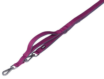 80638-64 NOBBY Training leash with traffic Loop "Classic Preno Royal" raspberry L: 200 cm; W: 25/35 cm