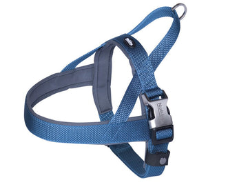 80640-06 NOBBY Norwegian Harness "Classic Preno Royal" blue L: 50-64 cm + 42 cm; W: 25/35 mm -  - PetsOffice