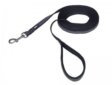 80644-05 NOBBY Tracking leash "Anti-Slip" black L: 5 m; W: 17 mm -  - PetsOffice
