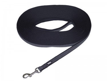 80646-05 NOBBY Tracking leash "Anti-Slip" black L: 15 m; W: 17 mm -  - PetsOffice