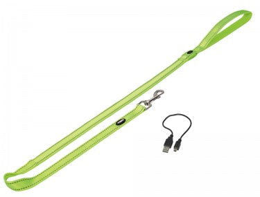 80757-24 NOBBY Leash "FLASH MESH" neon yellow M-L: L: 120 cm; w: 25 mm -  - PetsOffice